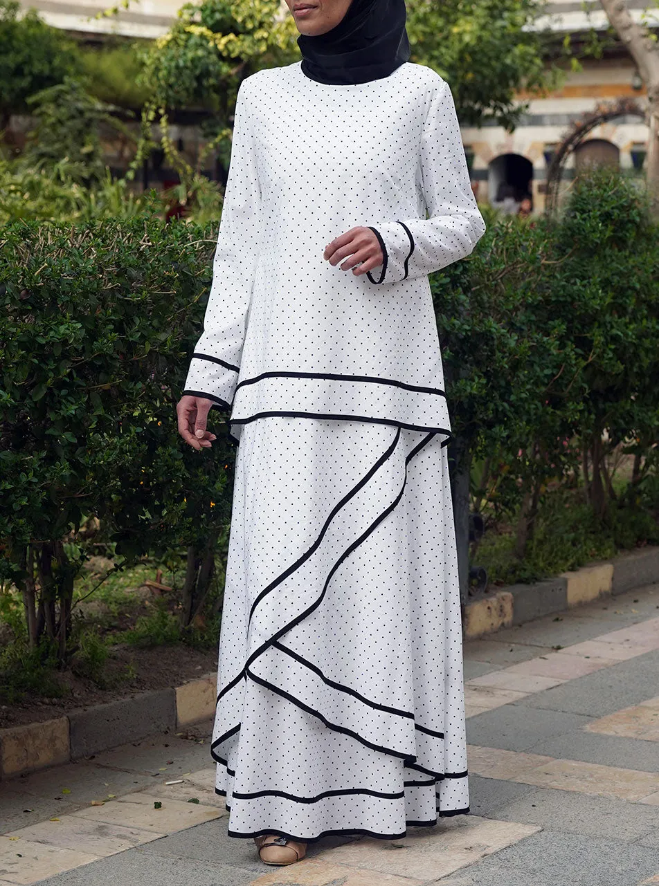 Multi-Layer Printed Abaya