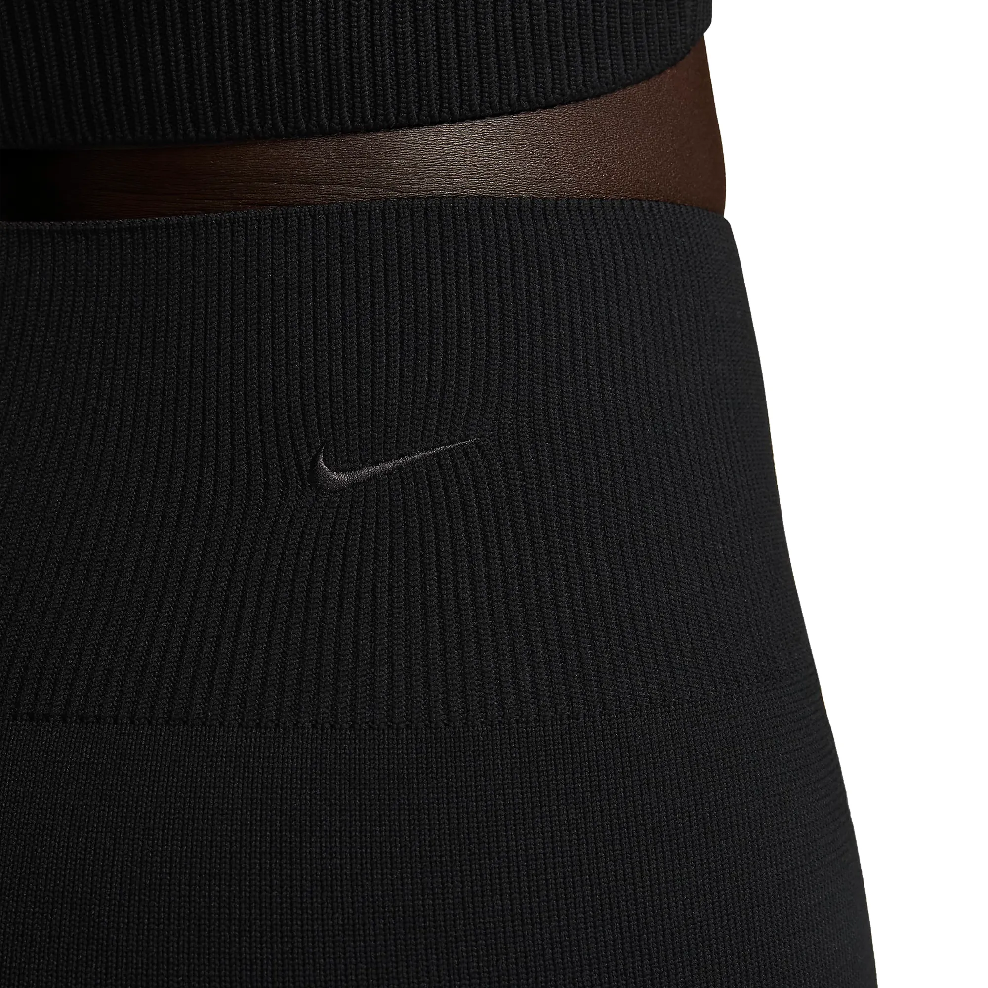 Nike Women's Sportswear Chill Knit Tight High/Waisted Sweater Flared Pants Black/Black FN4685-010