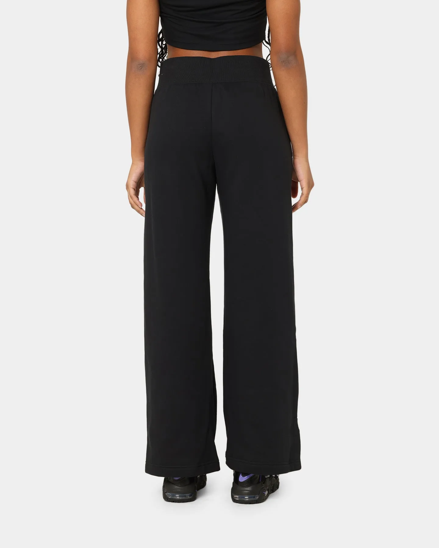 Nike Women's Sportswear Phoenix Fleece High Waisted Wide Leg Sweat Pants Black/Sail