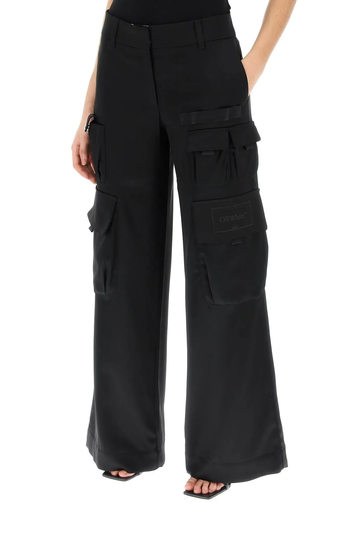 Off-White Toybox Cargo Pants In Satin