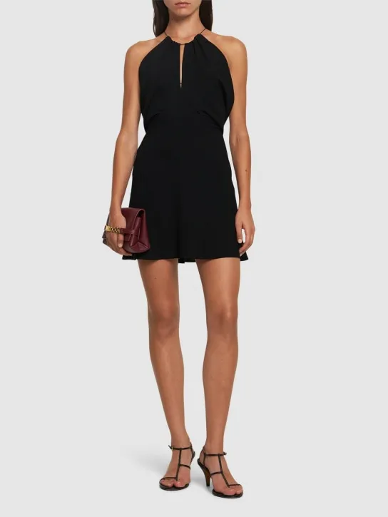 Philosophy Di Lorenzo Serafini   Light crepe flared mini dress 