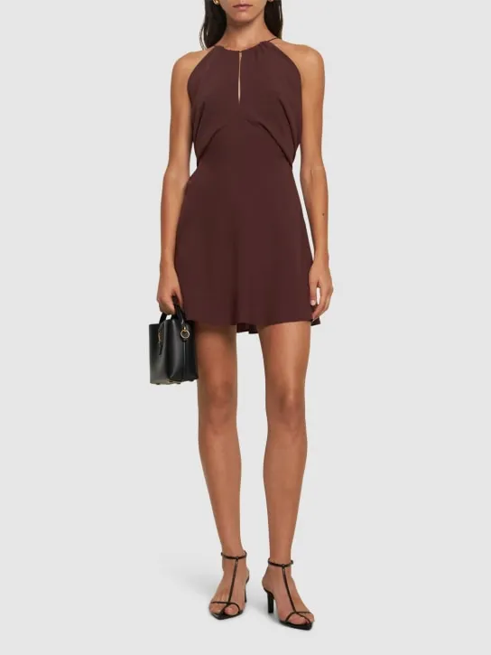 Philosophy Di Lorenzo Serafini   Light crepe flared mini dress 