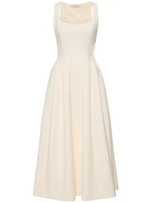 Philosophy Di Lorenzo Serafini   Tech crepe flared midi dress 