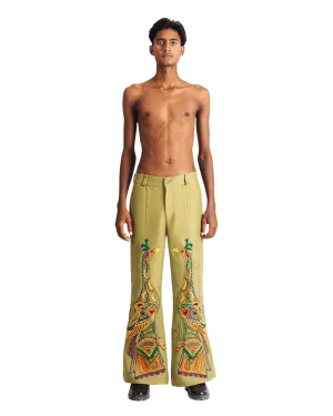 "PEACOCK SYMPHONY" TROUSERS