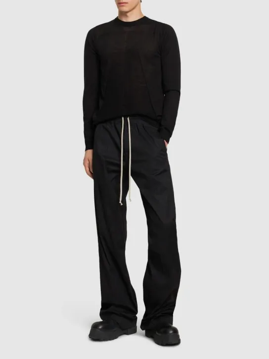 Rick Owens   Dietrich Drawstring cotton pants 