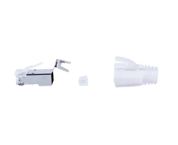 RJ45 Slip-On Boot, CAT6/6A/7, Type Oversize, Clear, 7.5mm OD, 1pc