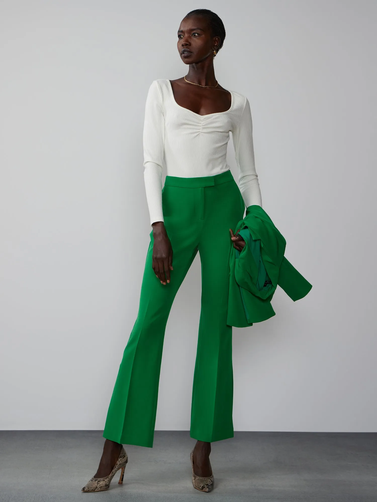 Side Slit Kick Flare Pant