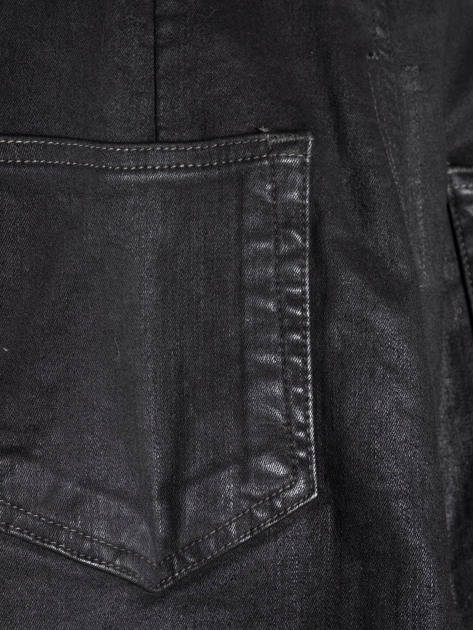 'Strobe' Waxed Bolan Bootcut Jeans