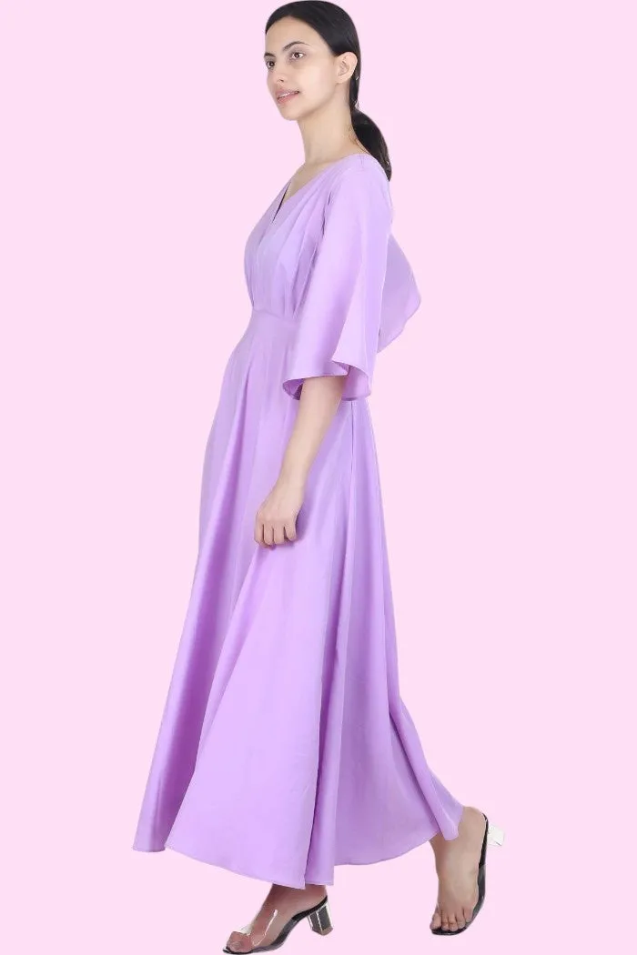 VIOLET A LINE FLARE DRESS FOR WOMEN