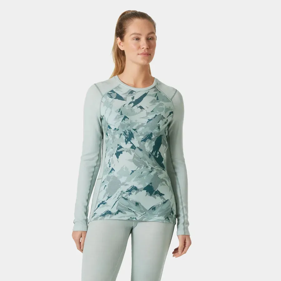 Women’s LIFA® Merino Midweight Graphic Long-Sleeve Crew Base Layer