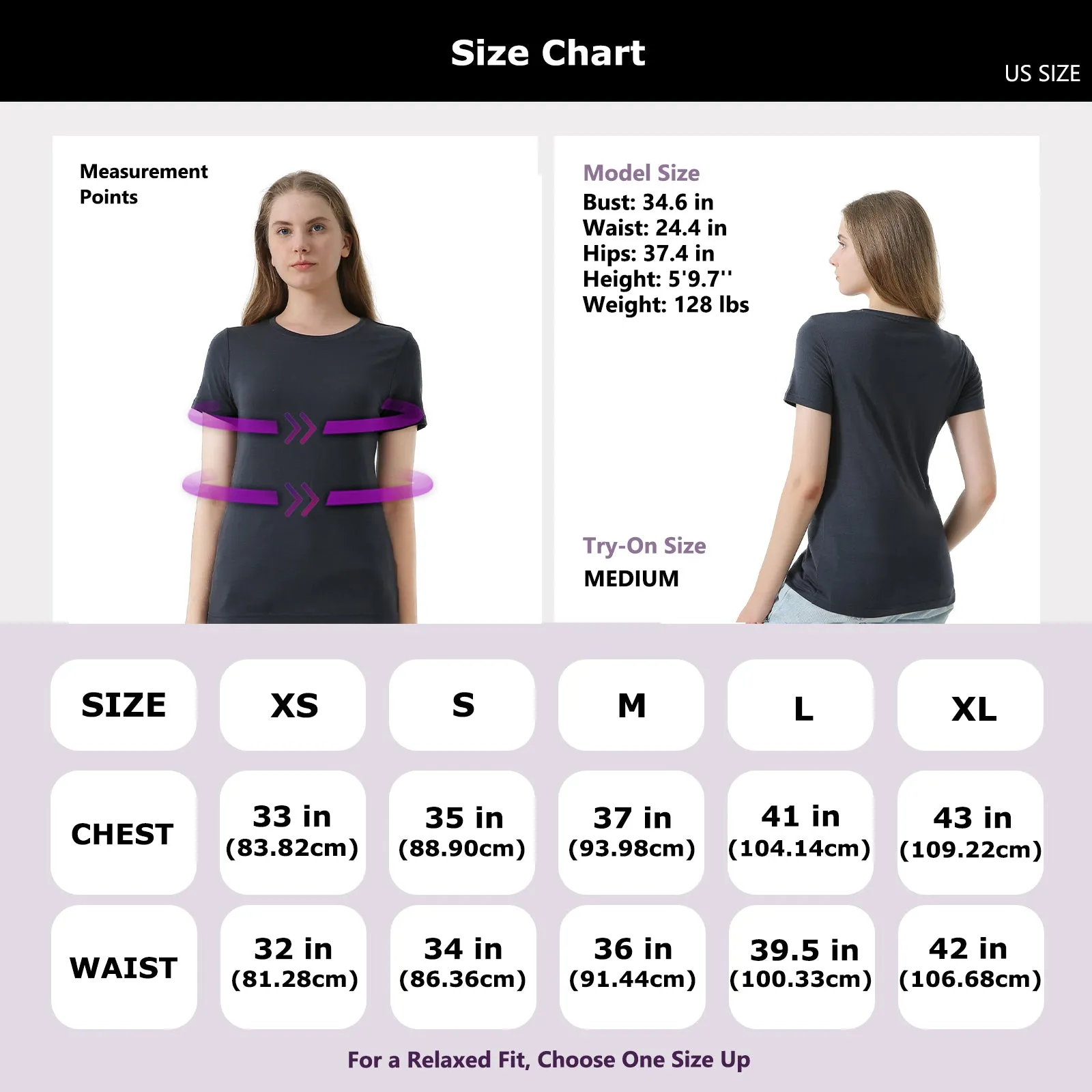 Women's Merino 170g Classic Short Sleeve T-Shirt Charcoal